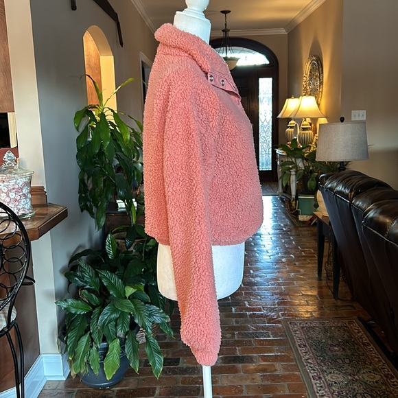 SO Long Sleeve Quarter Snap Sherpa Pullover szXS - Picture 5 of 14